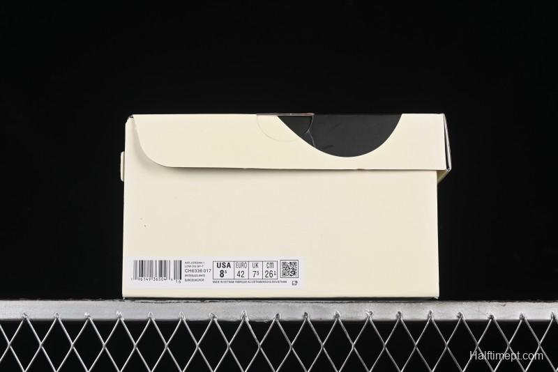 Nike Travis Scott x Fragment Design x Air Jordan 1 Low OG SP AJ1 Retro Sneakers - CH6336-017