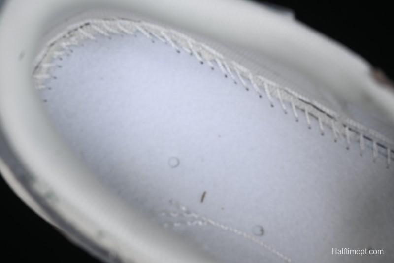 Nike Travis Scott x Fragment Design x Air Jordan 1 Low OG SP AJ1 OF Collaboration - Latte Grey Low Top Casual Sneakers - SJ2068-109