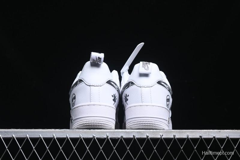 Nike Air Force 1 '07 Low "Smiley Face" Casual Sneakers - FB8971-020