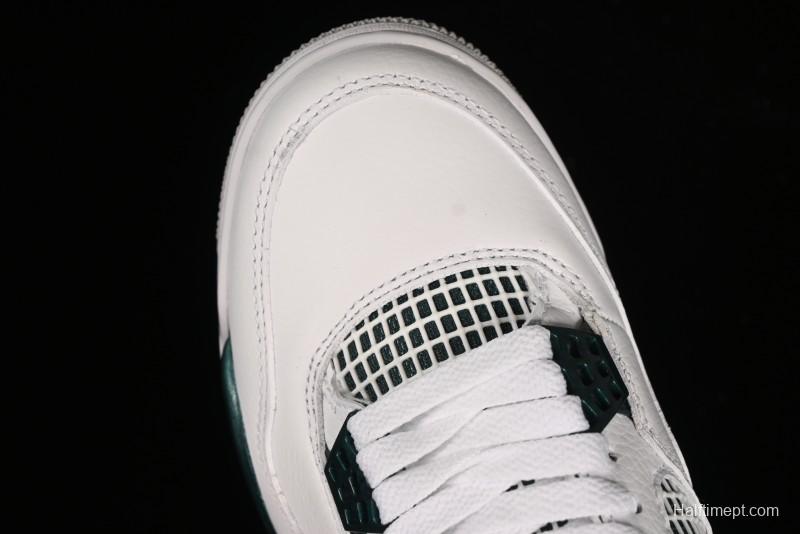 Nike Air Jordan 4 Retro Sneakers with Oxidized Green Accents and Visible Air Cushion - AQ8138-103