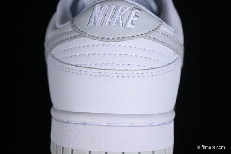 Nike SB Dunk Low All-White Low-Top Casual Skate Shoes - DV0831-101