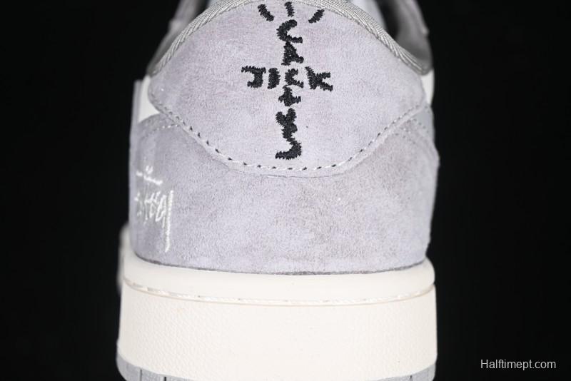 Nike Travis Scott x Fragment Design x Air Jordan 1 Low OG SP AJ1 Retro Sneakers - SJ2068-132