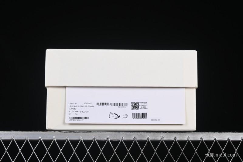 Alexander McQueen Oversized Sneakers with Mirror Silver Heel - White Leather Lace-Up Shoes