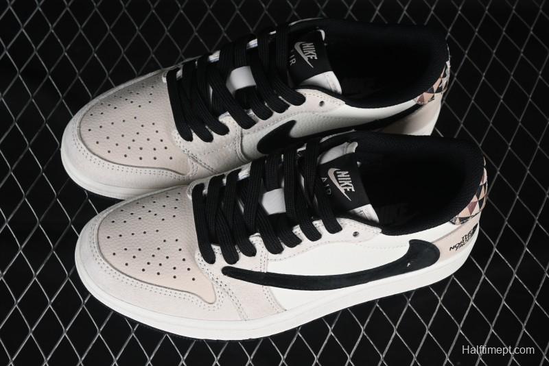 Nike Travis Scott x Fragment Design x Air Jordan 1 Low OG SP AJ1 Low Top Casual Sneakers - DM7866-102