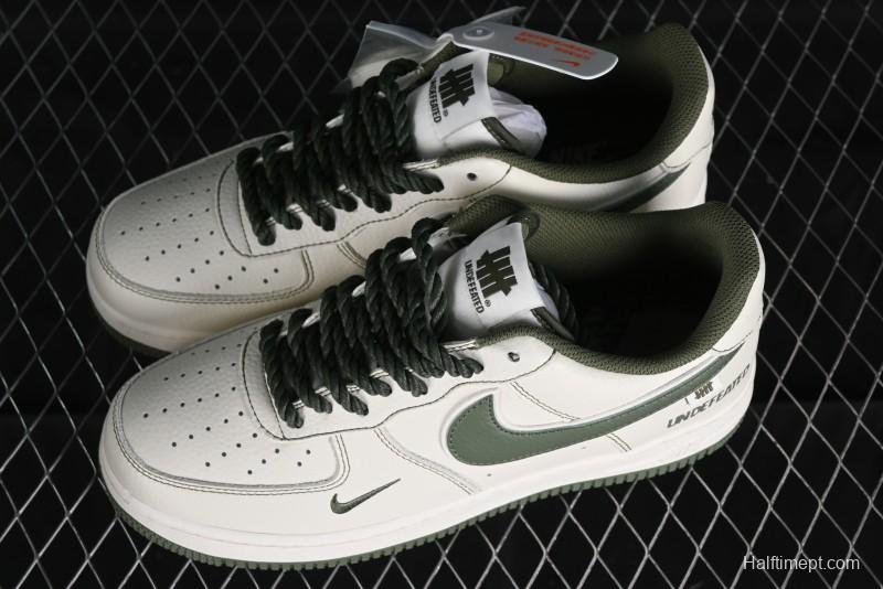 Nike Undefeated x Air Force 1'07 Low Military Green Hemp Rope Casual Sneakers - UT2023-202