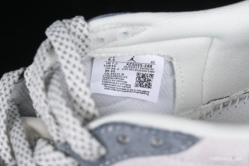 Nike Travis Scott x Fragment Design x Air Jordan 1 Low OG SP AJ1 Snake Year Limited Gold Snake Low-top Casual Sneakers - XZ2025-288