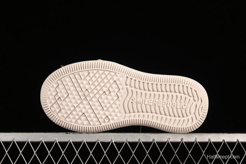 SMILEREPUBLIC SMILE Canvas Sneakers with Cut Wool Fringe and Unique Weaving - G.D4