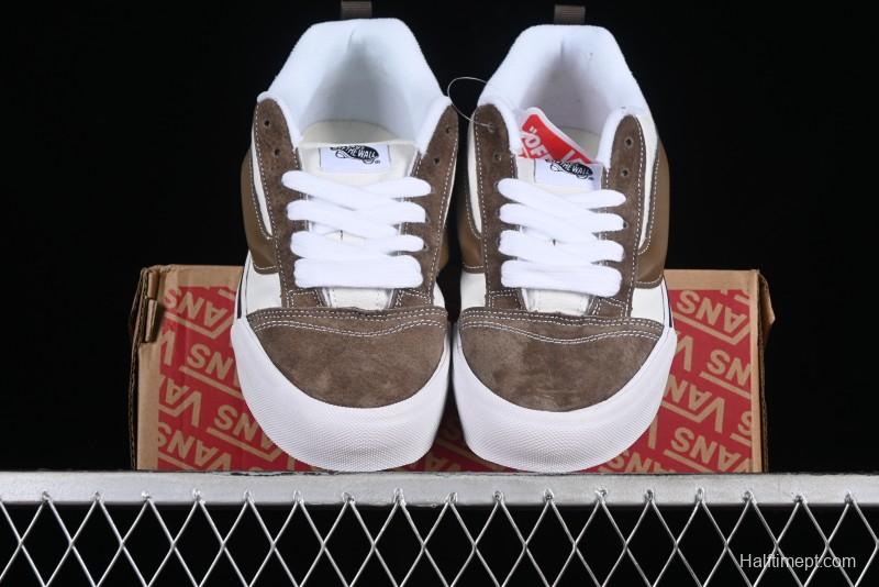 Vans Classics Knu Skool Coffee White Brown Slip-On Shoes - VN0009SAK330
