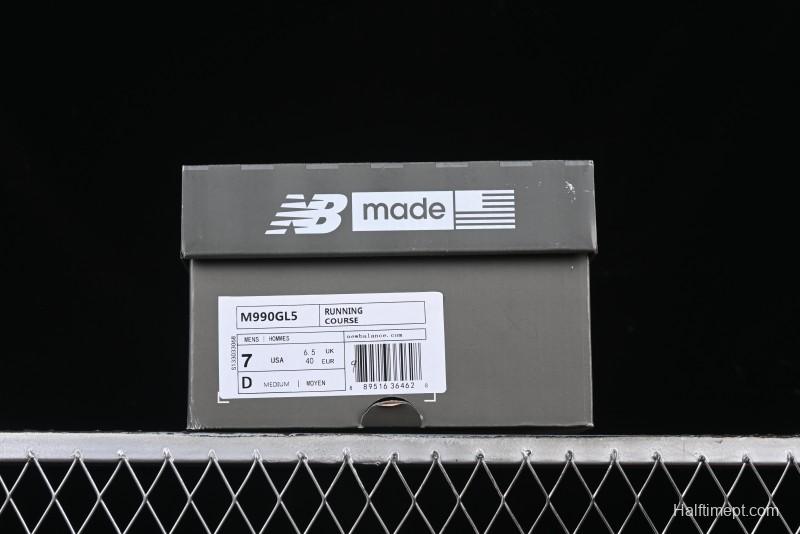 New Balance 990 Series Premium USA-Made Retro Running Shoes - M990GL5