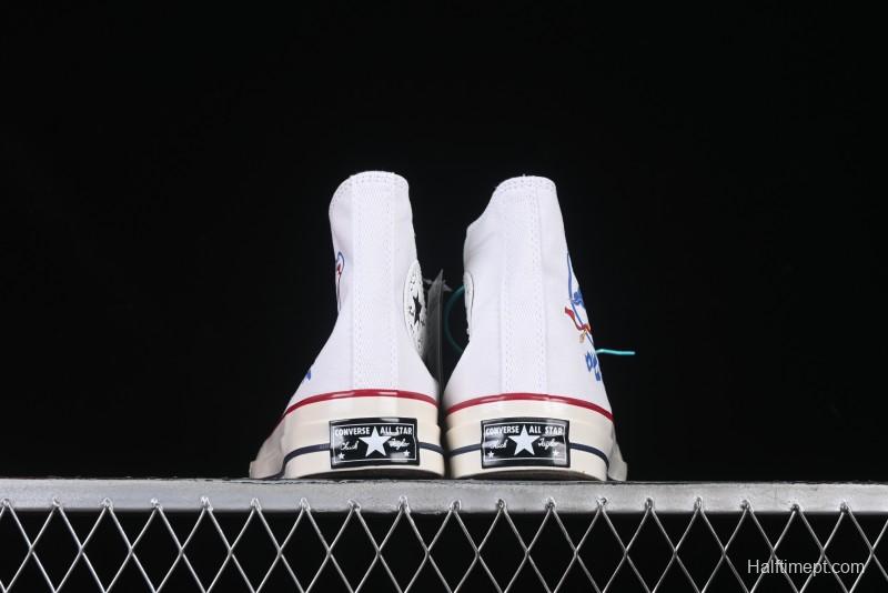 Converse Chuck 1970s High Top Casual Canvas Sneakers with Classic Graffiti Limited Edition Three-Star Logo - 162056C