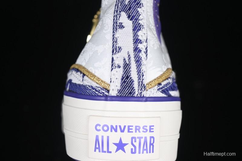 Converse 1970s CNY Year of the Snake Limited Edition High-Top Canvas Sneakers with Thick Sole - A13353C
