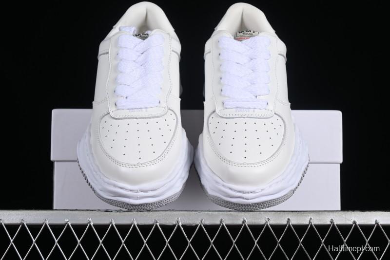 Wayne Original Sole Leather Low Sneaker with Deconstructed Ice Cream Sole - MMY