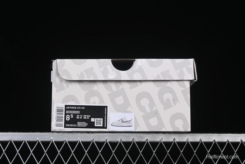 Nike Air Force 1 '07 Low The North Face Collaboration Grey Pigskin Grey Sole Low-Top Casual Sneakers - XZ6188-915