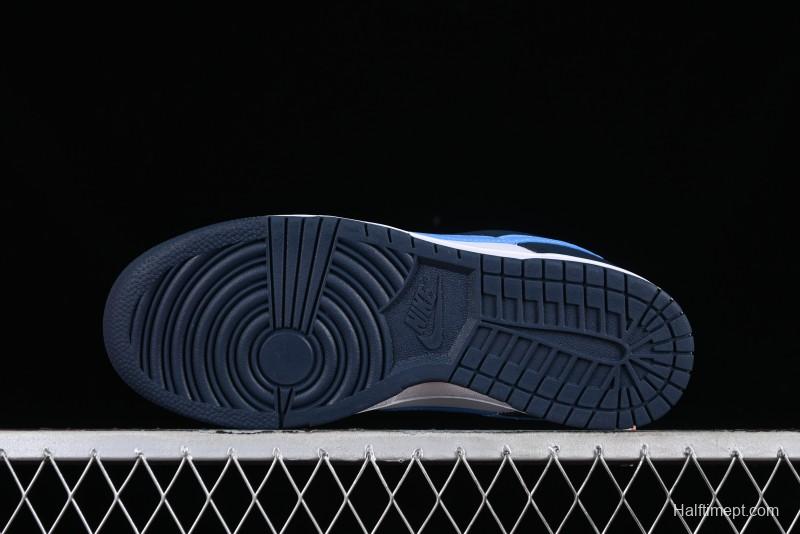 Nike Dunk Low SB Casual Skate Shoes in Obsidian/University Blue Colorway - FN7800-400