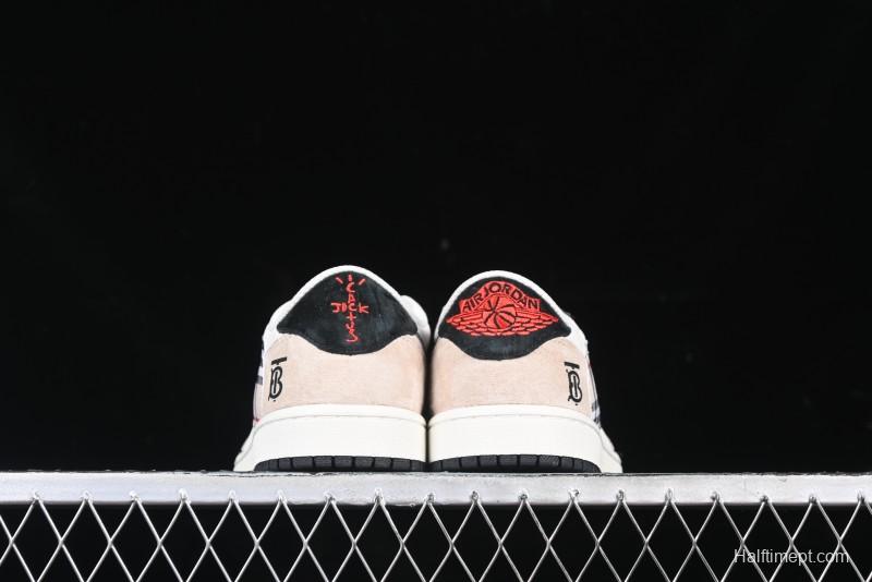 Nike Travis Scott x Fragment Design x Air Jordan 1 Low OG SP AJ1 Low Top Casual Sneakers - DM7866-049