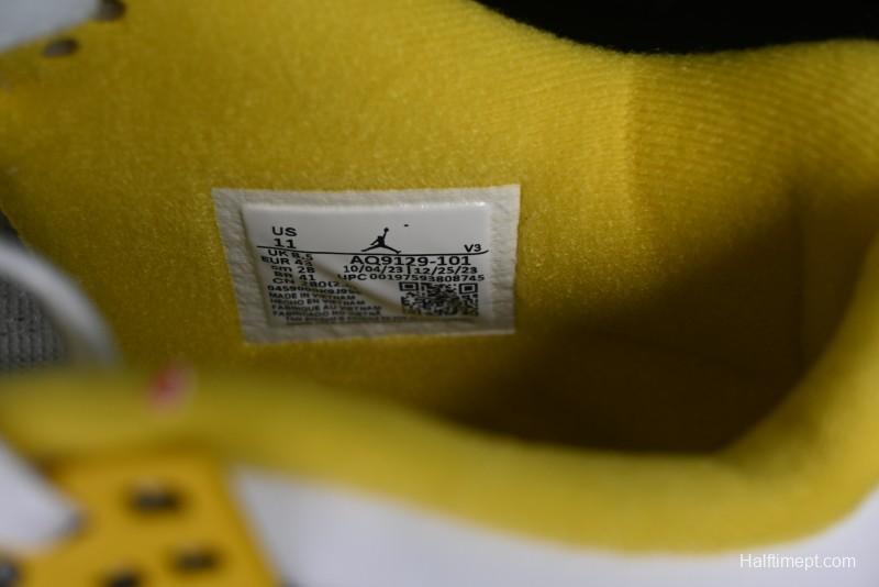 Nike Air Jordan 4 Retro Vivid Sulfur Basketball Shoes - AQ9129-101