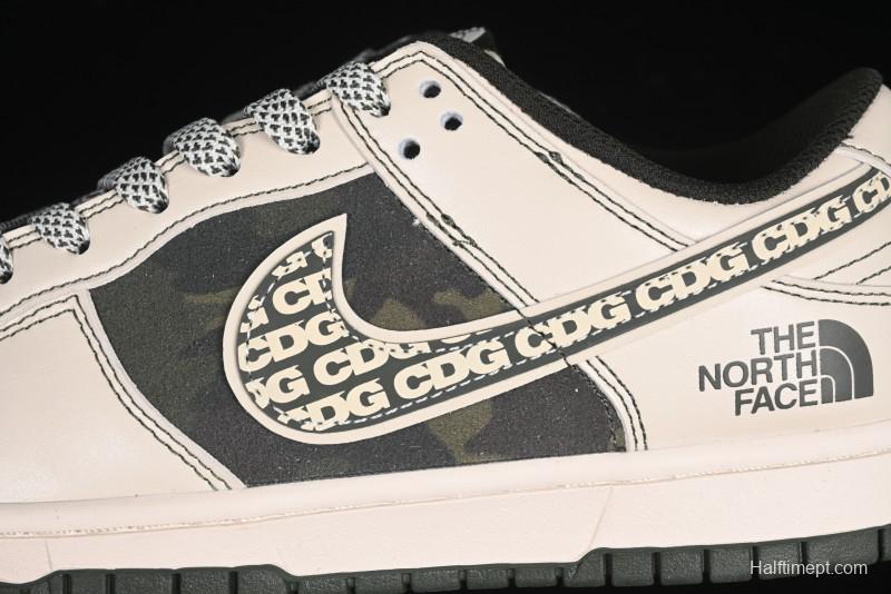 Nike SB Dunk Low The North Face x CDG Anniversary High-End Custom Low-Top Casual Sneakers - DM6868-015