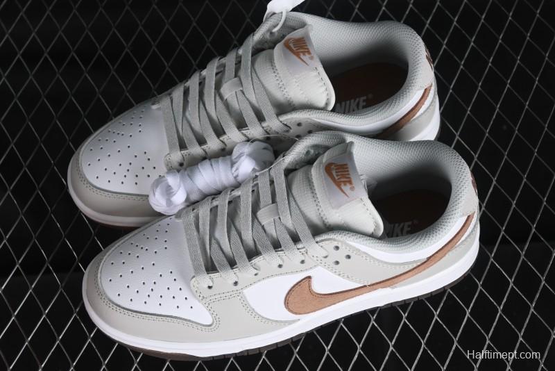 Nike Dunk Low SB Casual Sneakers in Phantom/Khaki Colorway - FJ4188-001