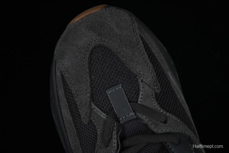 Adidas Yeezy Boost 700 V2 Utility Black Running Shoes with 3M Reflective Details - FV5304
