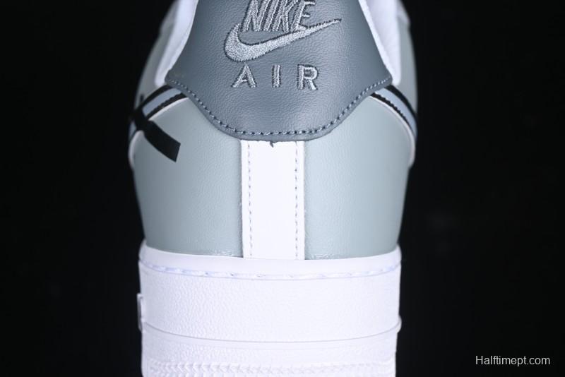 Nike Air Force 1 '07 Low Hand-Painted Broken Hook Casual Sneakers - CV2288-011