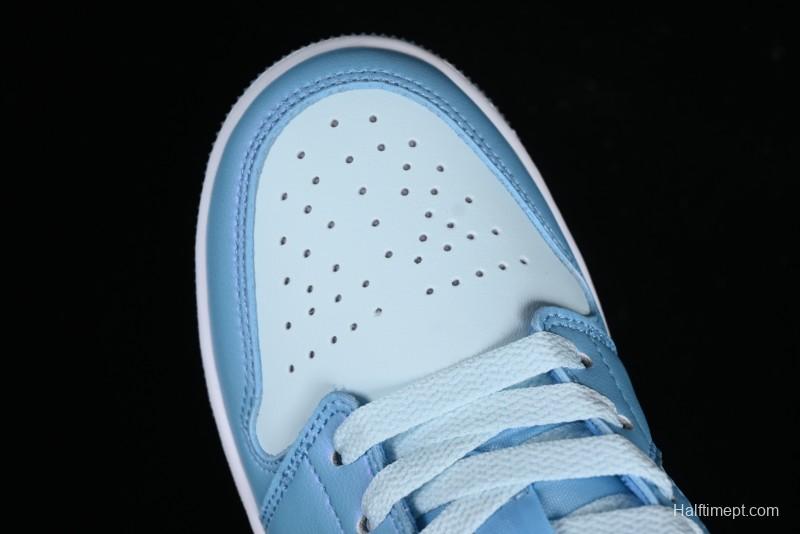 Nike Air Jordan 1 Low Custom Black Green Casual Sneakers - FN7366-400