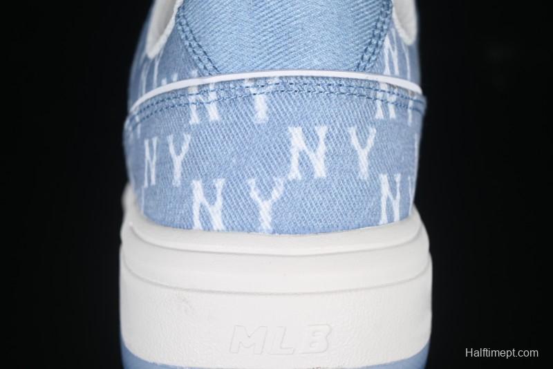 New York Yankees Chunky Liner Mid Denim Monogram Sandals with Thick Sole - 3ASXS015N50BLS