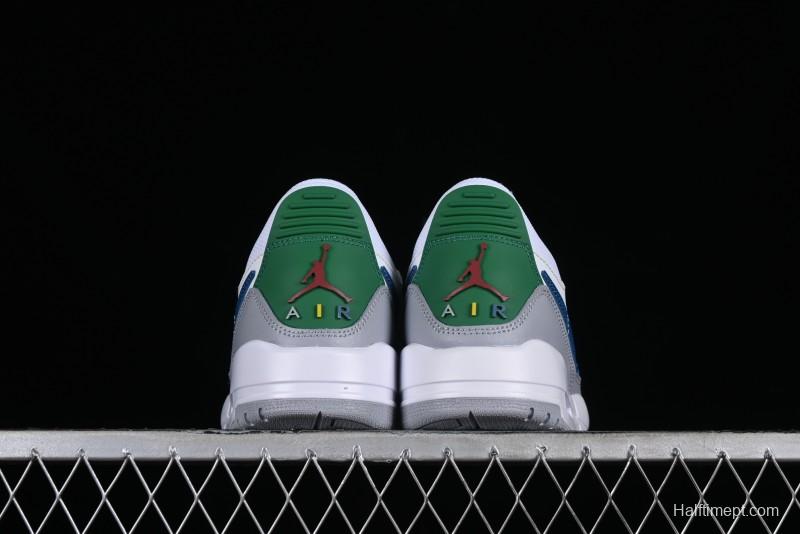 Nike Air Jordan Legacy AJ312 Low Triple Strap Sneakers with Premium Leather - CD9054-140