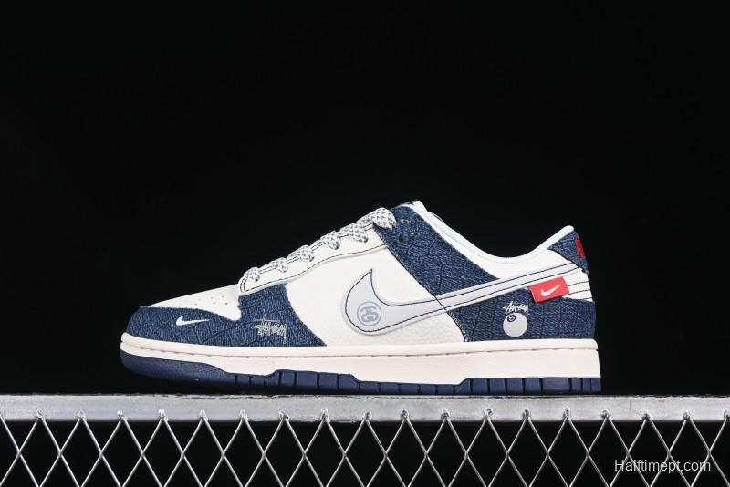 Nike Dunk SB Low x Fragment x Stüssy "Blue Denim Collab"