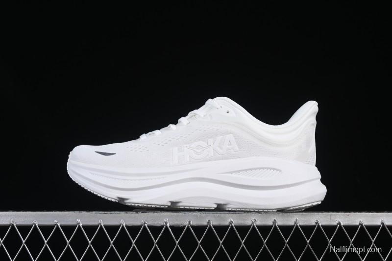 HOKA ONE ONE Bondi 9 Knit Lightweight Casual Running Shoes - 1162012 WWH