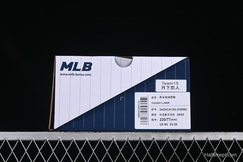 New York Yankees MLB Chunky Liner Custom Platform Sneakers - 3ASXCA12N50IVS