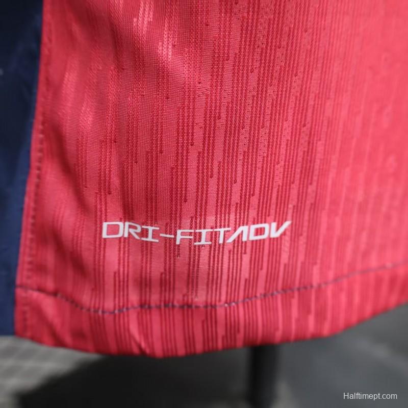 Player Version 25/26 FC Barcelona Home  with Pink "T.S. 1989" Jersey