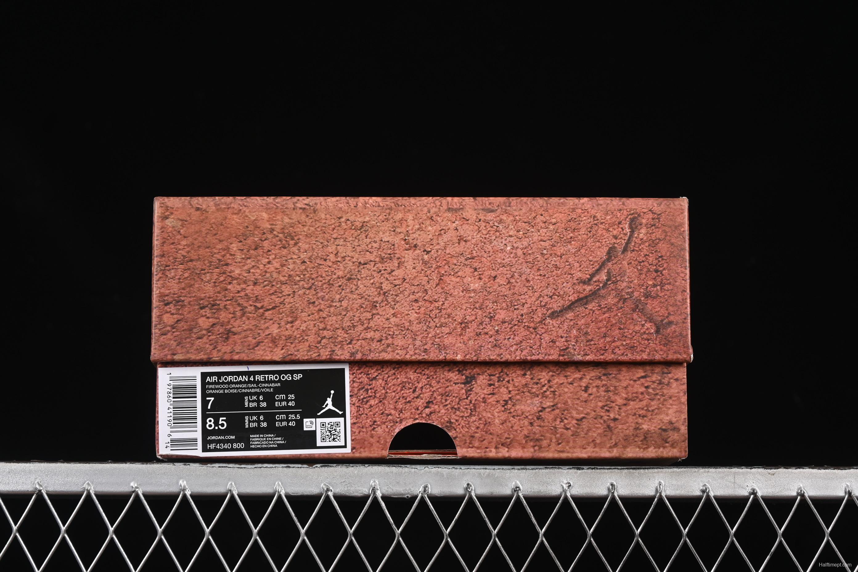 Nike Air Jordan 4 Retro Nigel Sylvester OG "Brick By Brick" Sneakers - DR5415-100