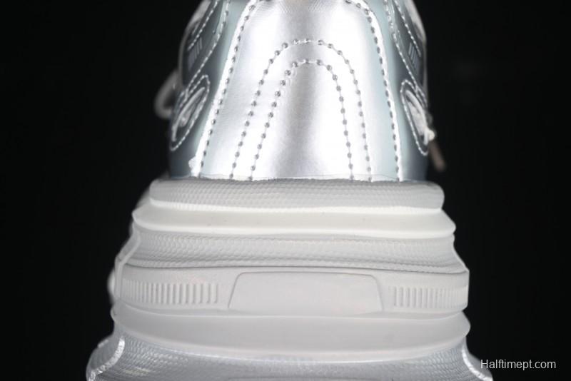 GG-CC Thick Sole Casual Running Shoes with Fashionable Design - G25S2507 Silver