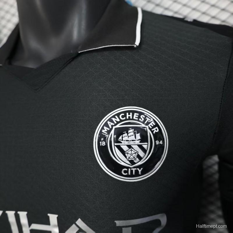 Player Version 25/26 Manchester City Black Away Jersey