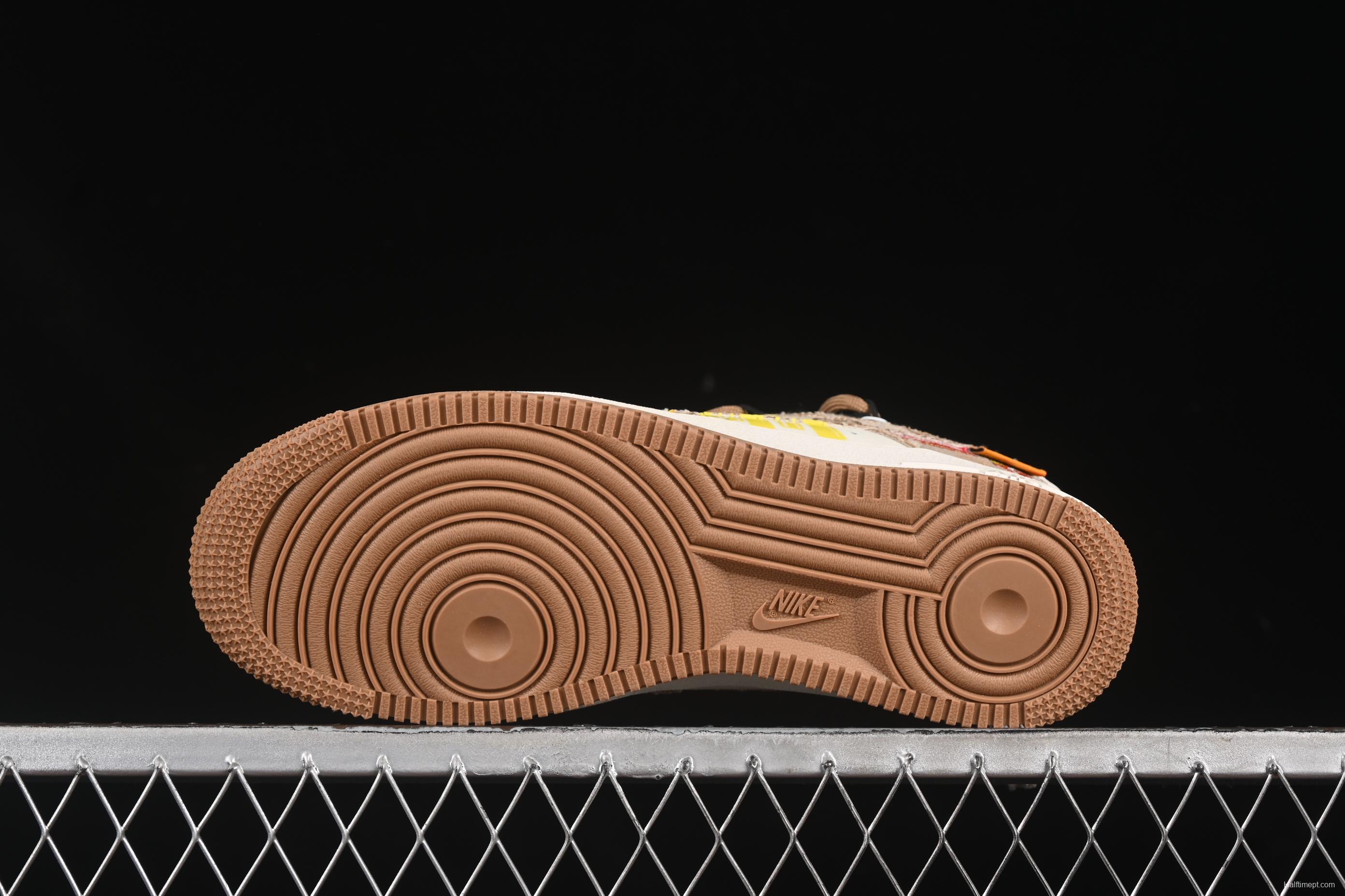 Nike Air Force 1'07 Low Casual Sneakers with McDonald's Collaboration Design - BD0077-111