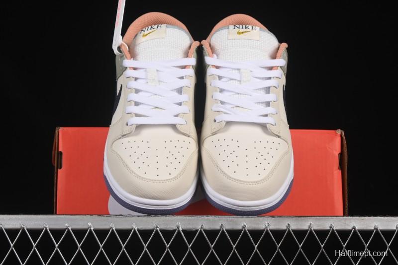 Nike Dunk Low Floral Swoosh Floral Theme Low-Top Casual Sneakers - HV5750-133