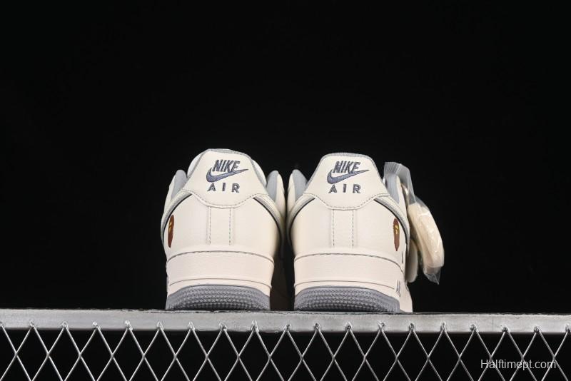 Nike Air Force 1 '07 Low BAPE Collaboration Beige Starry Sky Casual Sneakers - HH7518-065