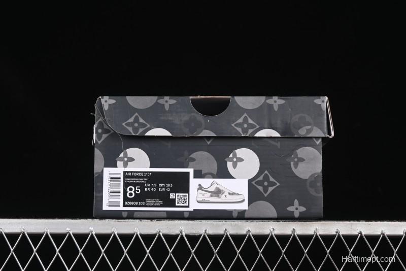 Nike Air Force 1 '07 Low LV Collaboration Cream Black Casual Sneakers - BZ6808-103