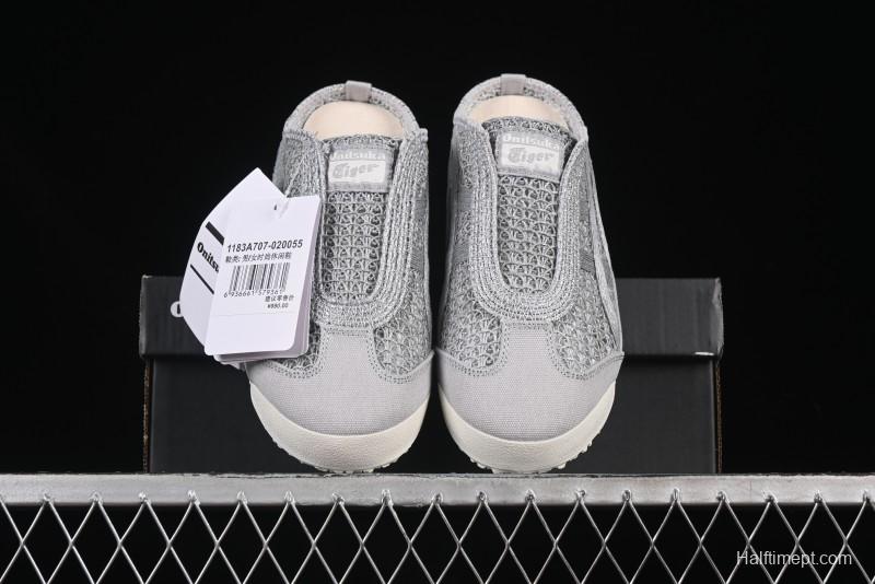 Onitsuka Tiger Mexico 66 Sabot Slip-On Shoes with Breathable Mesh Upper - 1183A707-020