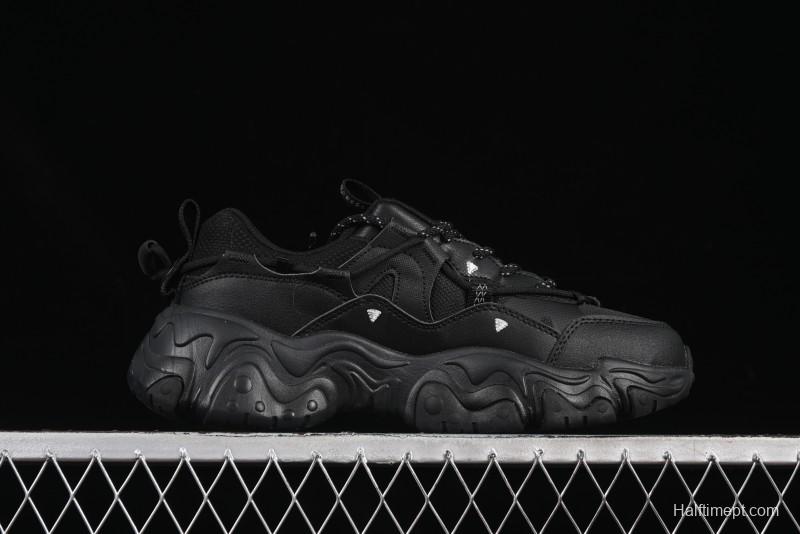 Fila Heritage Fluid Cat Paw 5.0 Retro Dad Shoes with Lace-Up Design - F12M412105FBK