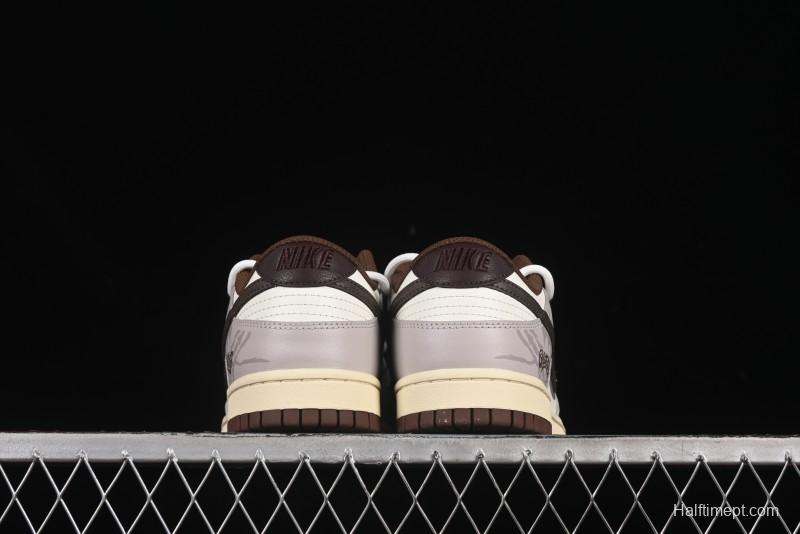 Nike Dunk Low Koala Party Distressed Grid Low-Top Casual Skate Shoes - DD1503-124