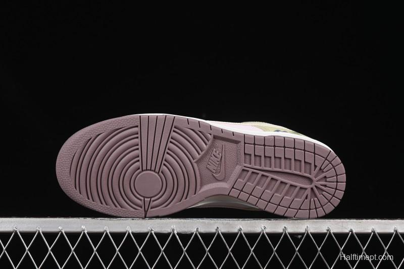 Nike Dunk Low Mushroom Floral-Themed Low-Top Casual Skate Shoes - IB8876-661