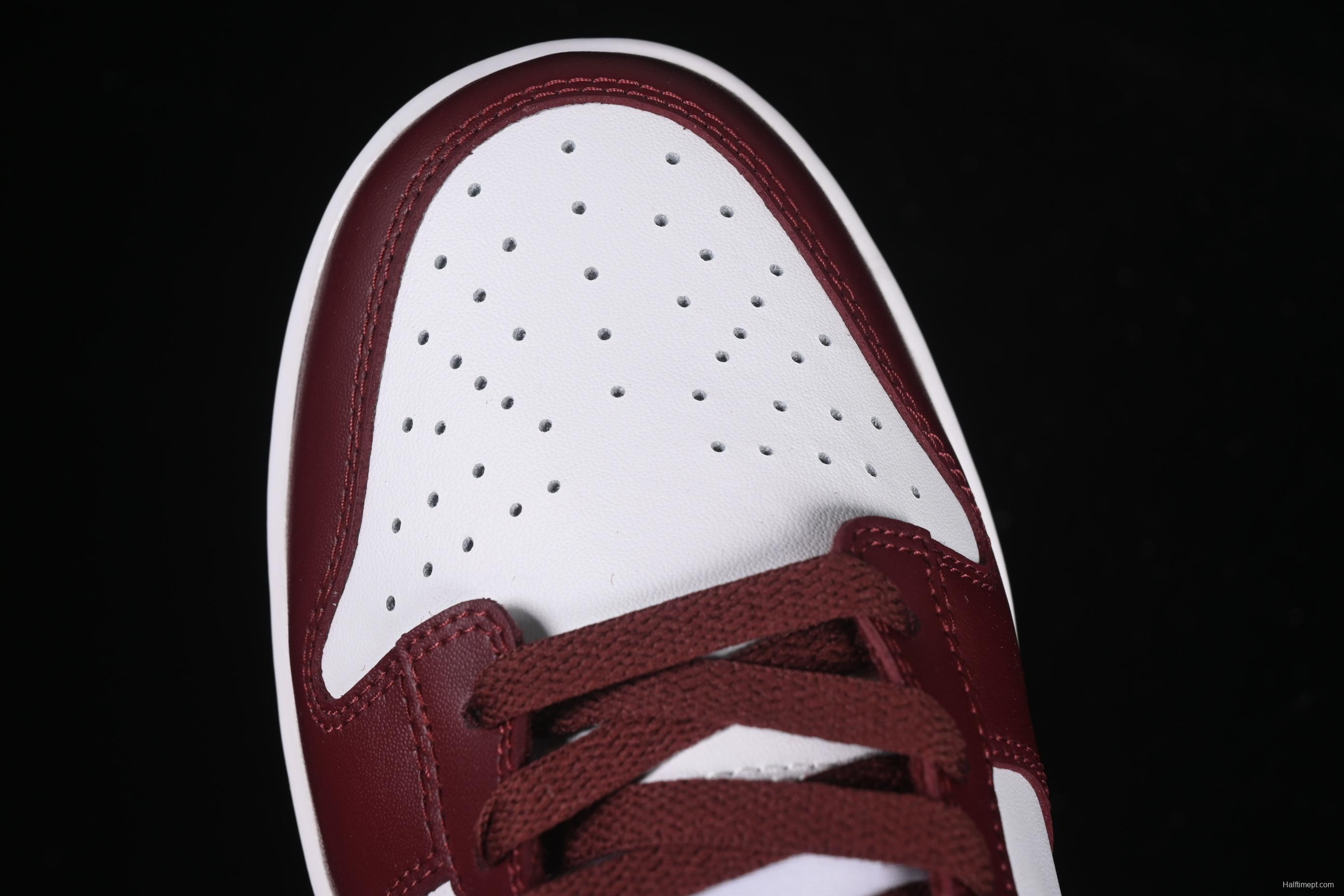 Nike SB Dunk Low Bordeaux Red Low-Top Casual Skate Shoes - DV0833-115