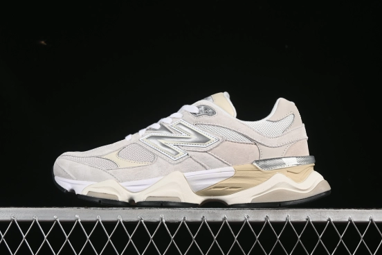 New Balance Joe Freshgoods x New Balance 9060 Retro Running Shoes with ABZORB Cushioning - U9060WHT