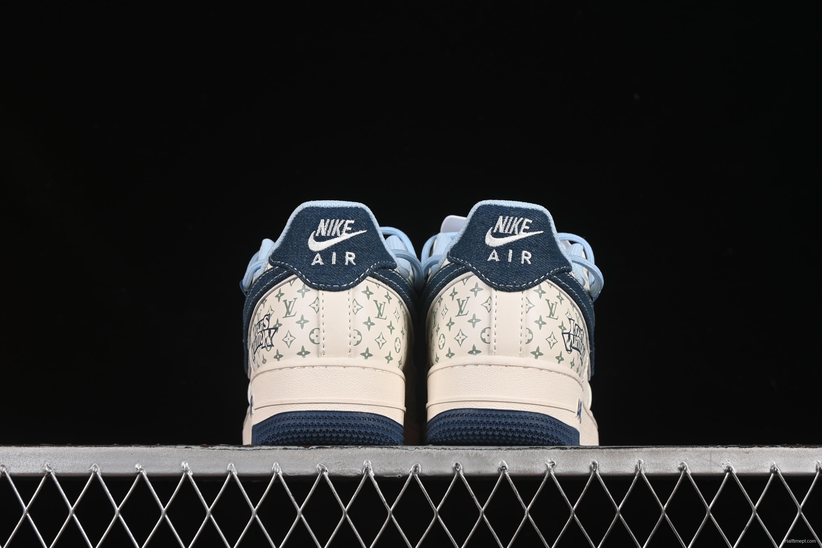 Nike Air Force 1'07 Low LV Collaboration Print Drawstring Casual Sneakers - DM6868-096