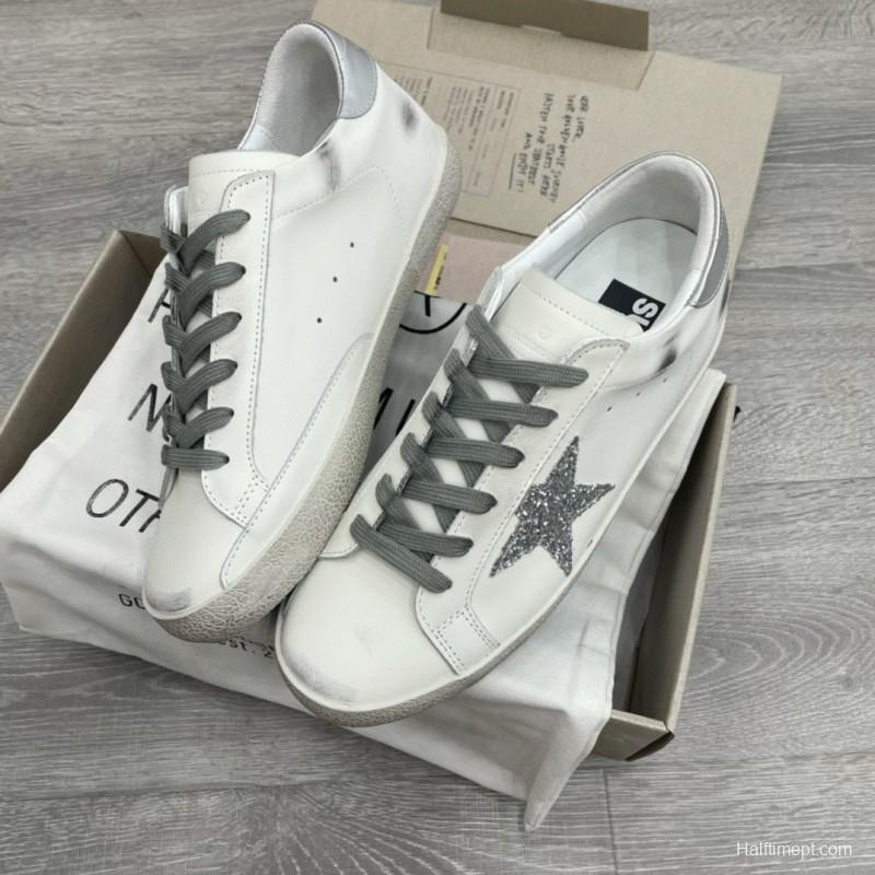 2025 Men GGDB White Grey Leather Sneakers SUPER STAR