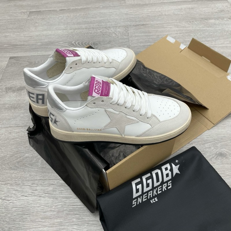 2024 Unisex GGDB White Grey Suede Leather Sneakers MJ00260