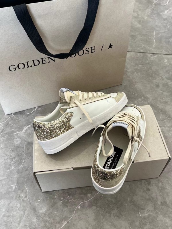 2024 Unisex GGDB White Beige Suede Leather Low-Top Sneakers MJ00260