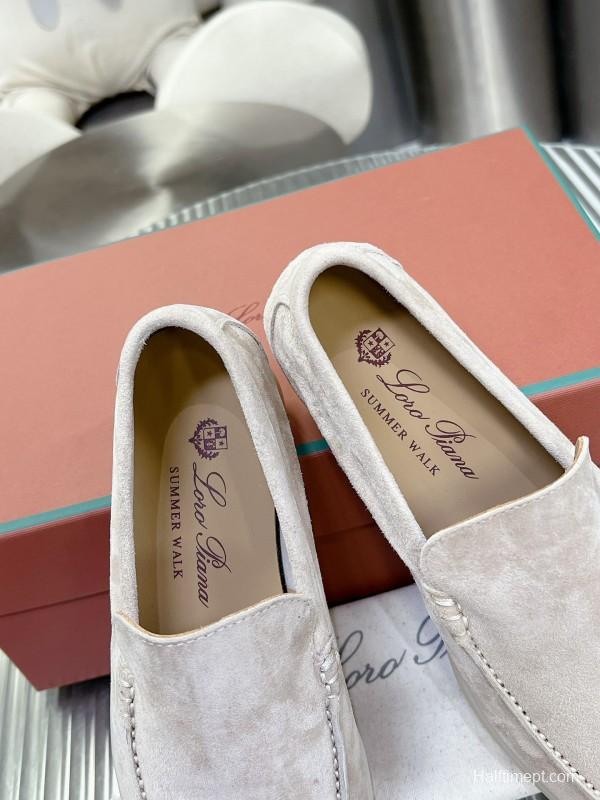2025 Men LP Beige Suede Loafer LY00260