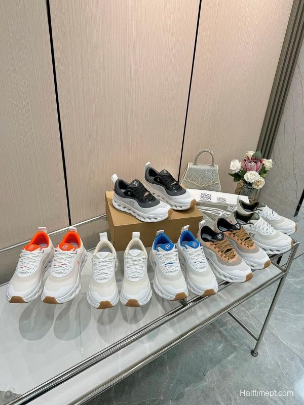2025 Unisex Loewe White Mesh Rubber Sneakers
